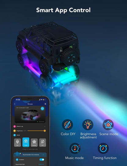 Refurbished Govee RGBIC Car Underglow Lights