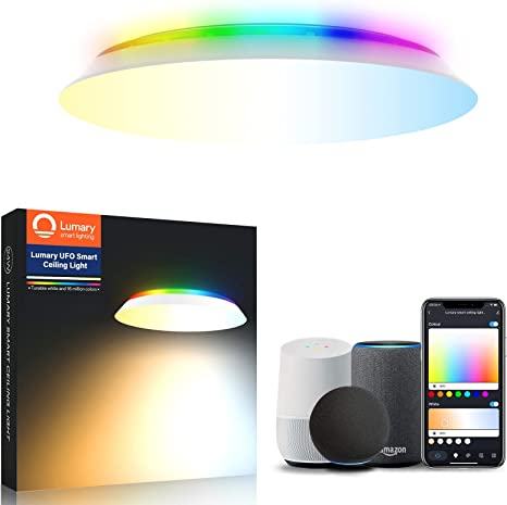 Lumary UFO Smart Ceiling Light with RGBAI Ambiance Backlight