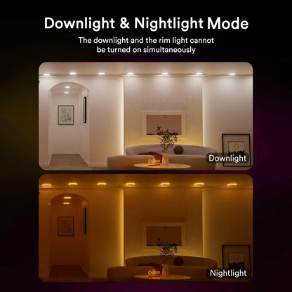 Lumary Smart RGBAI Recessed Light with Gradient Auxiliary Night Light
