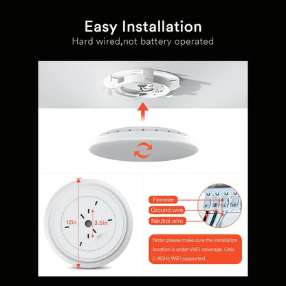 Lumary UFO Smart Ceiling Light with RGBAI Ambiance Backlight 2PCS