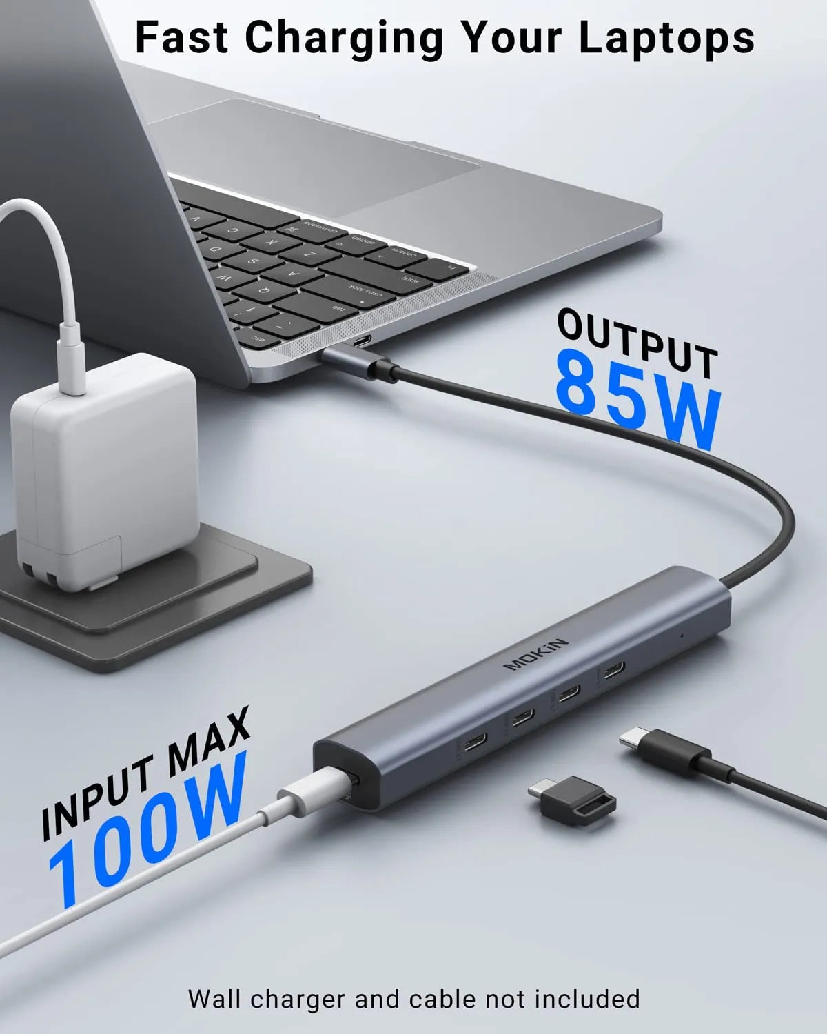 MOKiN 5-IN-1 10Gbps USB-C to USB-C Hub Multiport Adapters