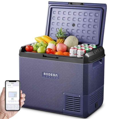 Bodegacooler Electric Cooler Portable Fridge Freezer IPX4 Rating Water Resistant 26/65qt