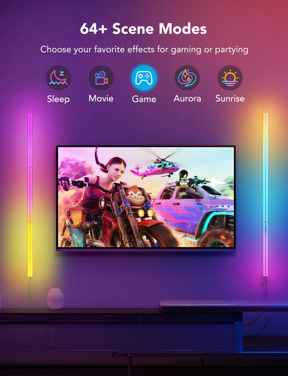 مصابيح حائط Glide Lively RGBIC المجددة