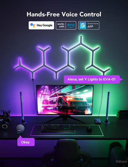 Refurbished Govee Glide RGBIC Y Lights