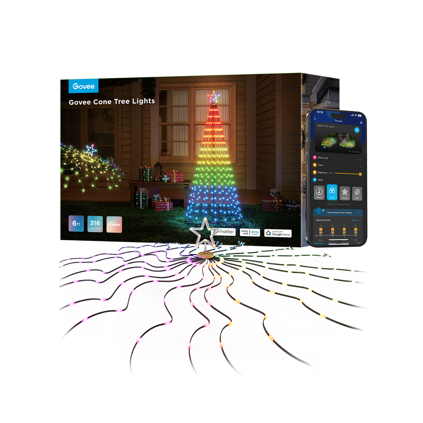 Govee Cone Tree Lights