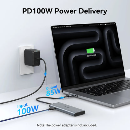 MOKiN 5 IN 1 USB-C to USB-C Hub Dual Monitor Adapter