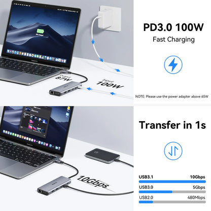 MOKiN 14-IN 1 USB-C Laptop Docking Station Dual Monitor