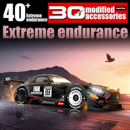 KAMTOM KM1601 Black Series RC Drift Car 1:16 4WD Drift Model Car High Speed Racing Car With Light