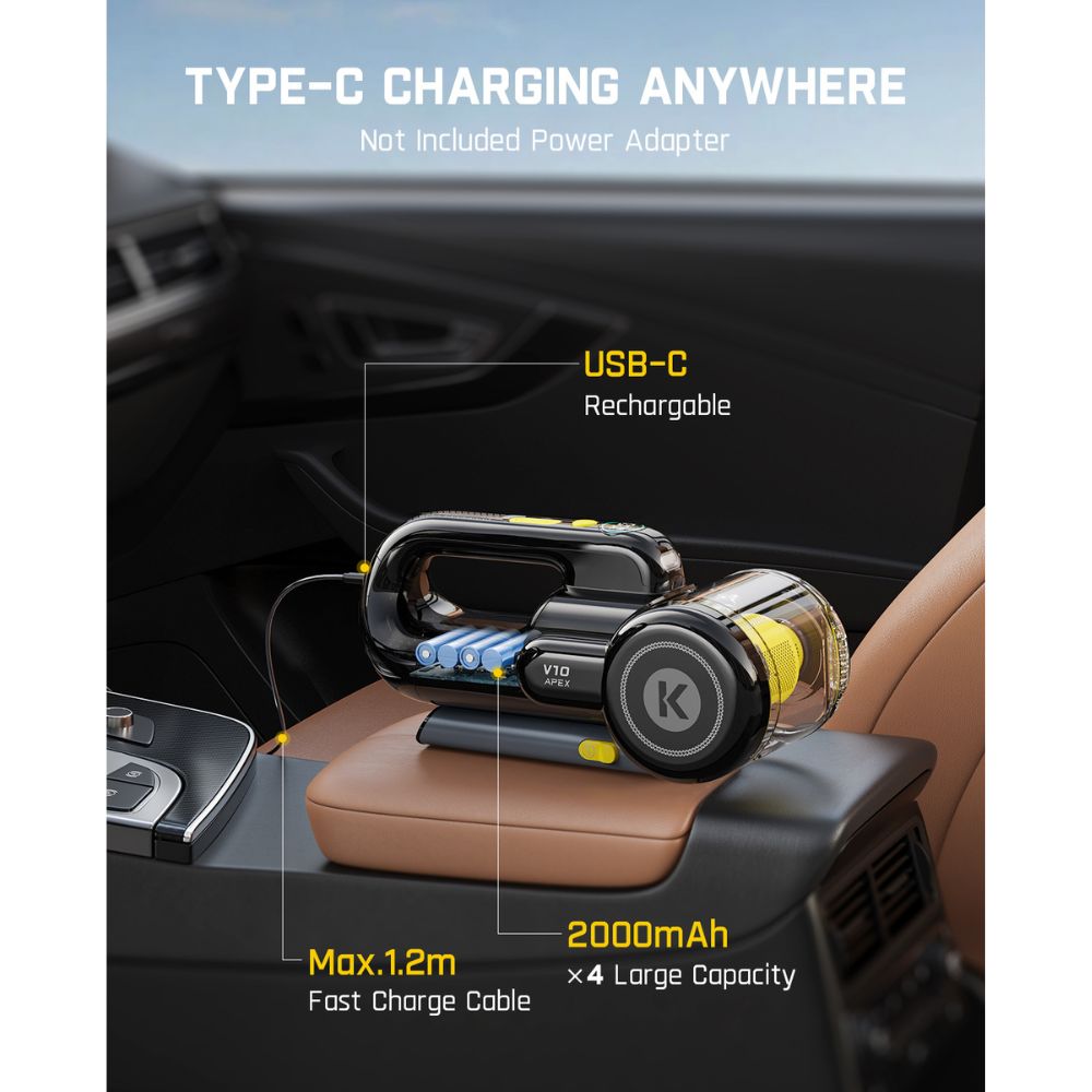Fanttik X8 APEX EV Tire Inflator and V10 APEX Foldable Car Vacuum