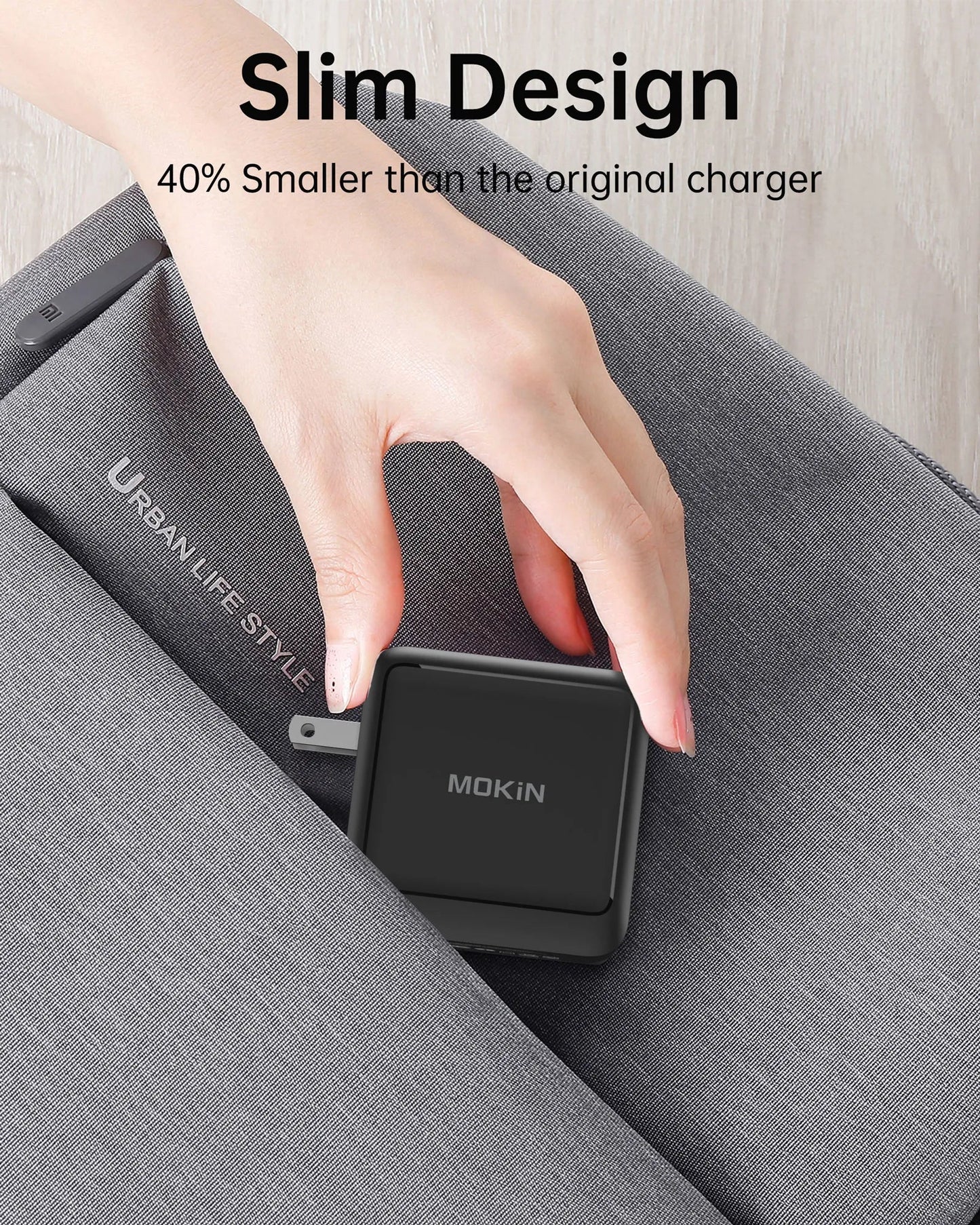 MOKiN 140W USB-C Charger - Fast Charging for iPhones, Laptops, Tablets
