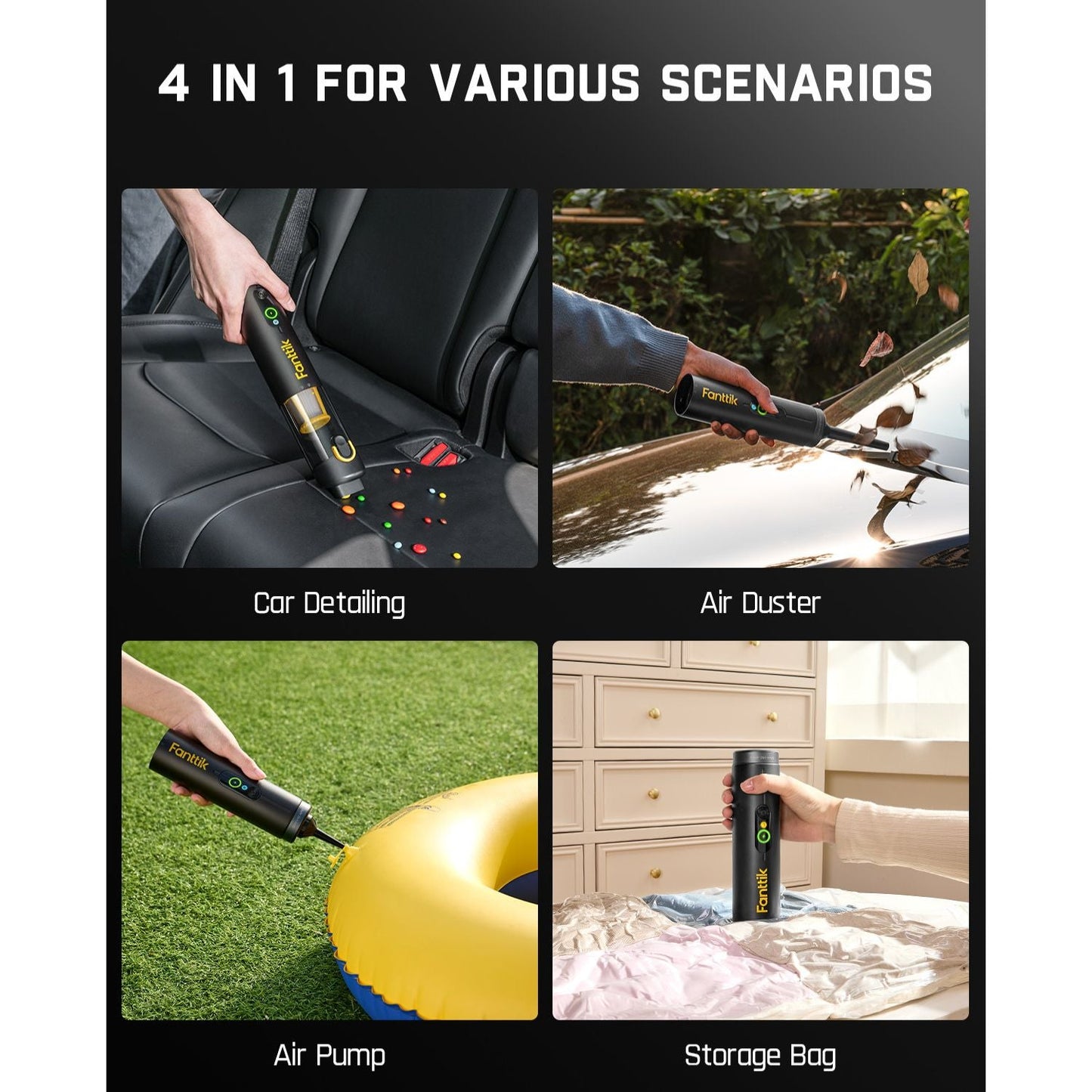 Fanttik Slim V10 APEX Cordless Car Vacuum