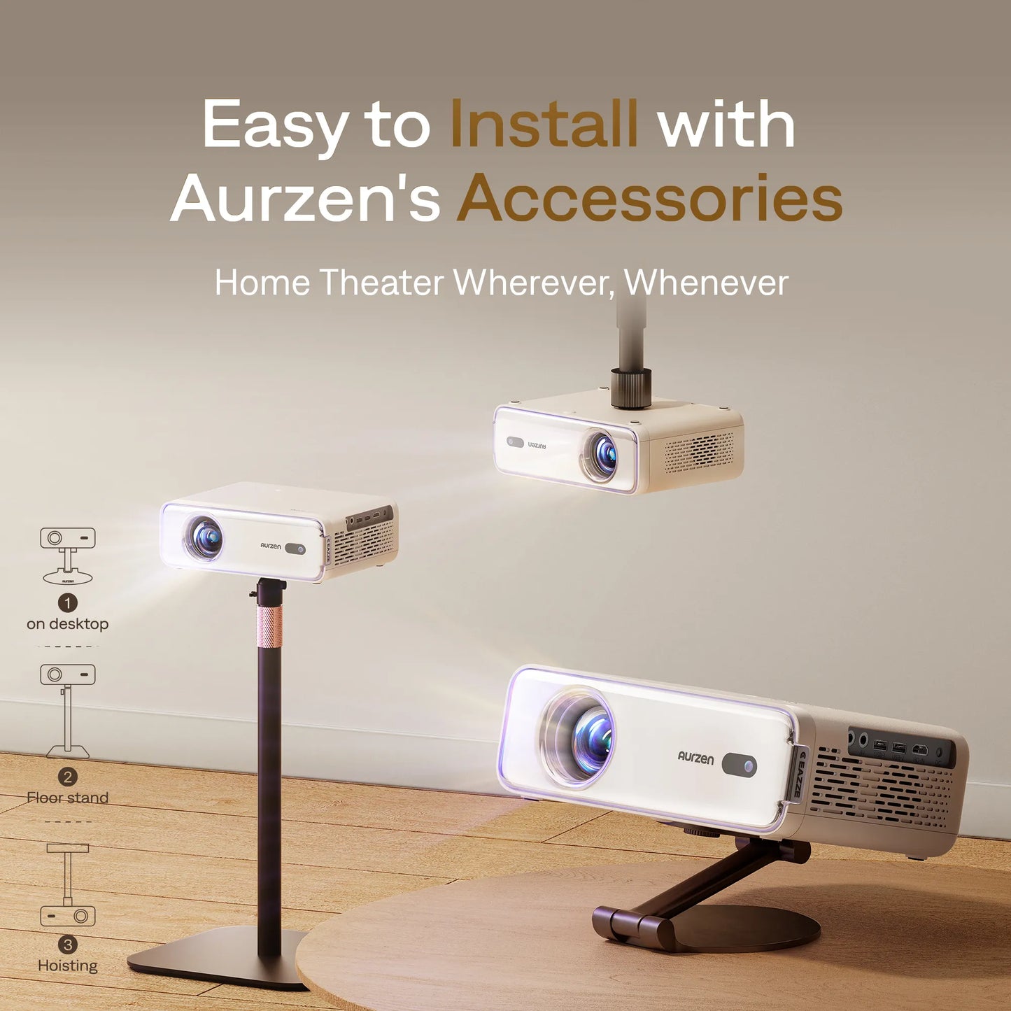 Aurzen EAZZE D1 Smart Projector