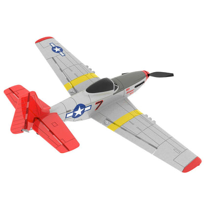 Volantex Mustang P-51D RC Plane 400mm Wingspan 2.4G 6-Axis Gyro Airplane One Key Return EPP for Beginner