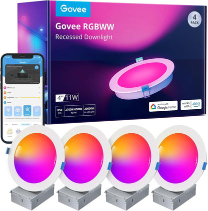 Govee 4 Inch Smart Recessed Lighting