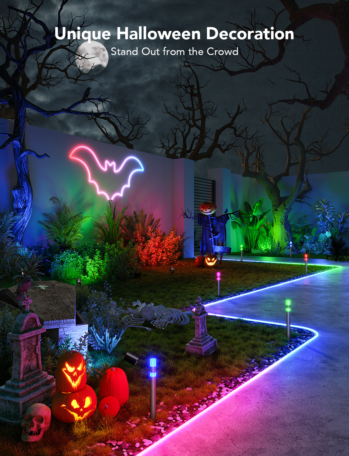 Refurnished Govee Outdoor Pathway Lights
