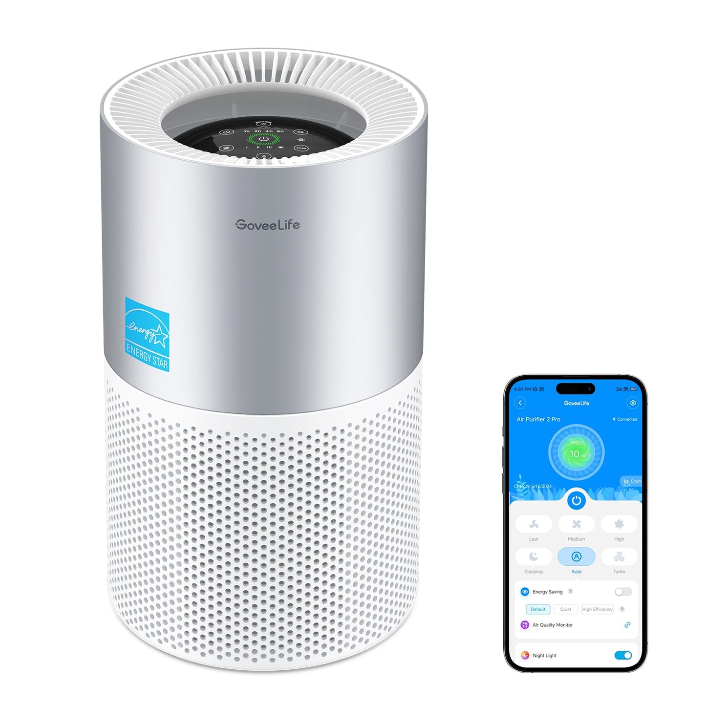 Refurbished GoveeLife Smart Air Purifier 2 Pro