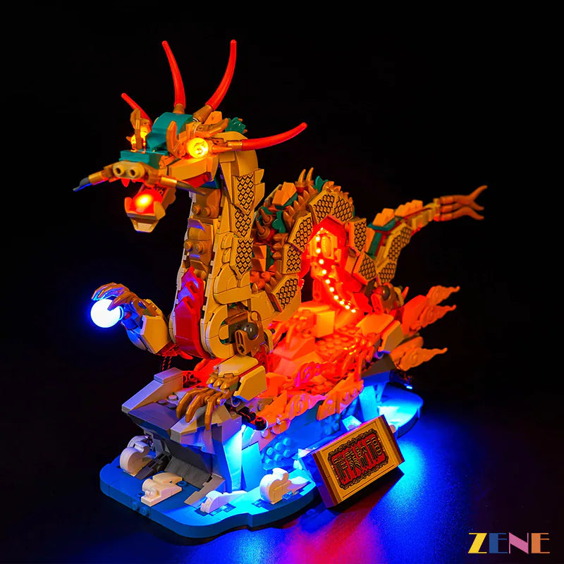 Kit de iluminación para LEGO Auspicious Dragon n.° 80112