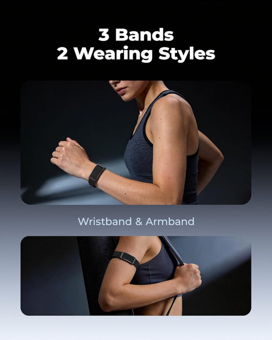 BKC × ZekNeo Smart Bracelet with 24/7 Activity & Sleep Tracking, Heart Rate, Blood Oxygen, HRV & Stress Monitor, GPS Modes(No Subscription)