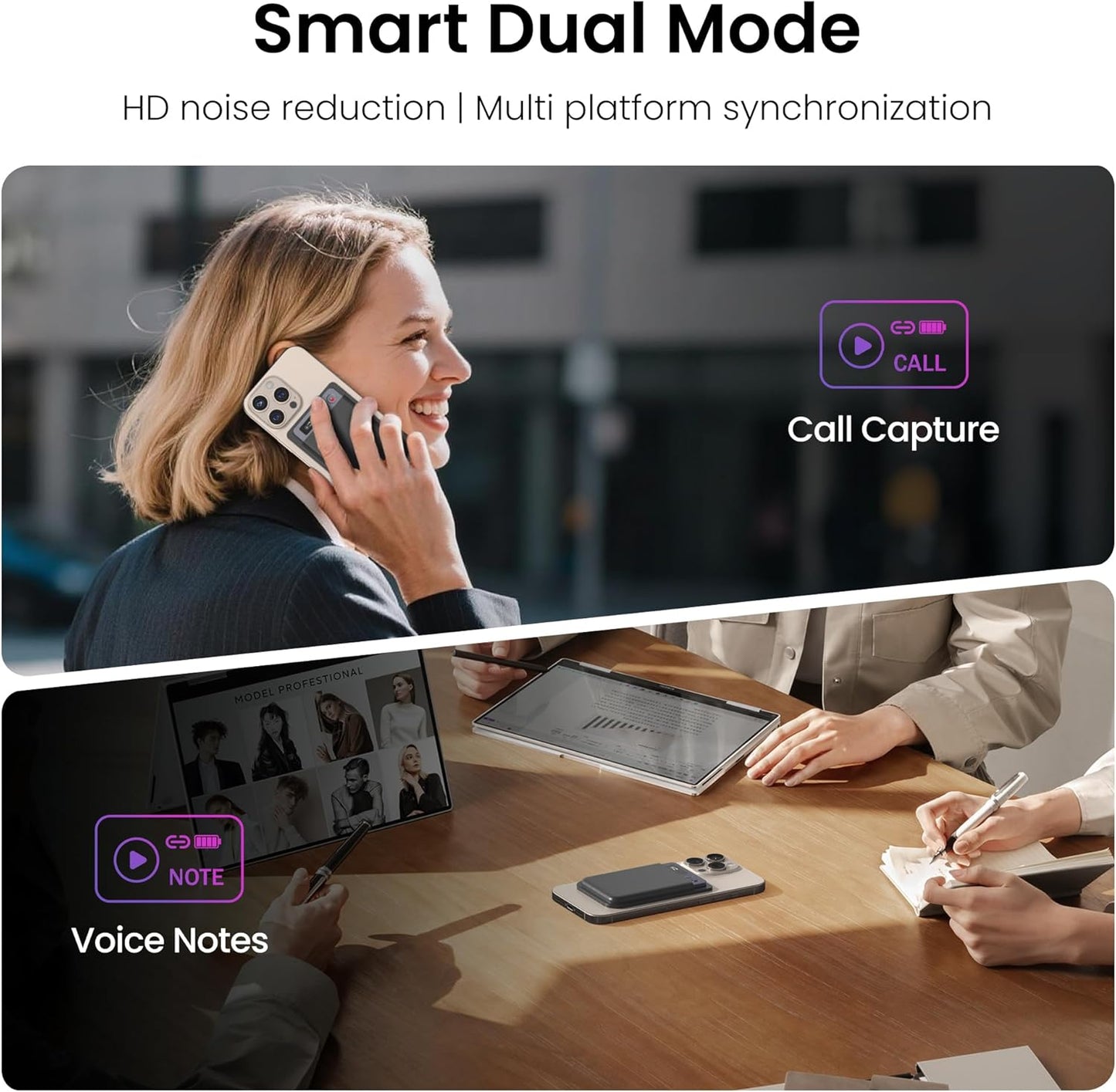 BKC × ZekNeo AI Voice Recorder with 8GB Memory