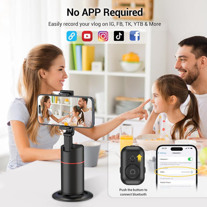 BKC 360° Rotating Auto Face Tracking Phone Holder