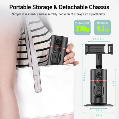 BKC 360° Rotating Auto Face Tracking Phone Holder