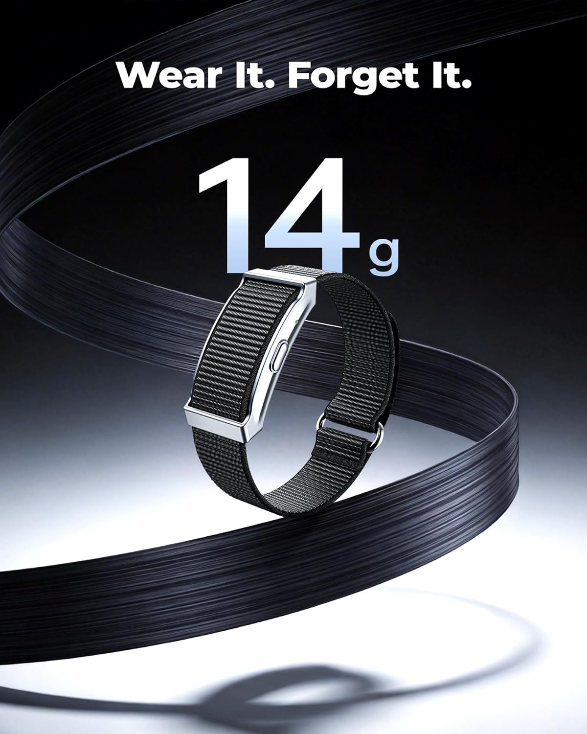 BKC × ZekNeo Smart Bracelet with 24/7 Activity & Sleep Tracking, Heart Rate, Blood Oxygen, HRV & Stress Monitor, GPS Modes(No Subscription)