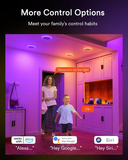 Lumary Smart RGBAI Recessed Light with Gradient Auxiliary Night Light