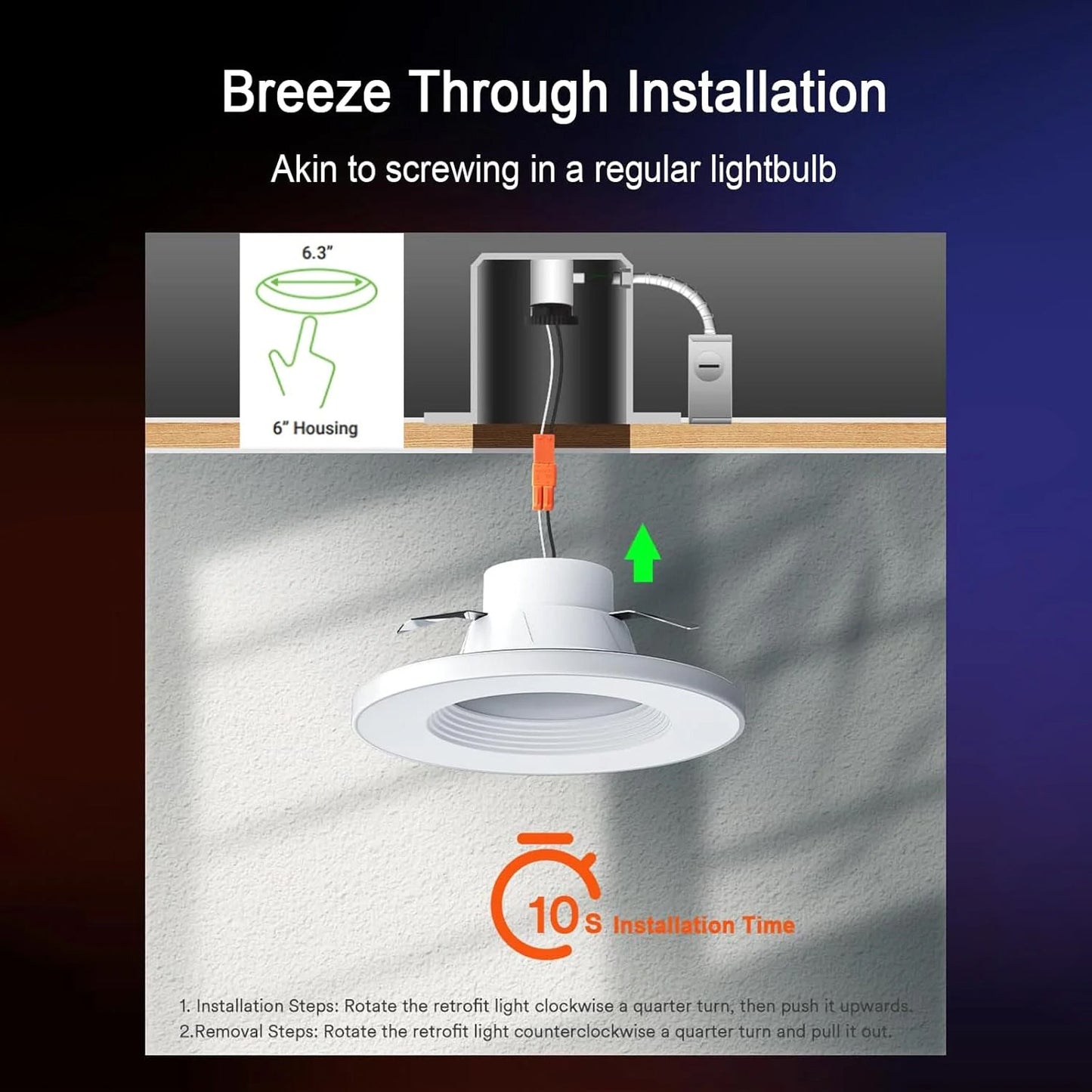 Lumary Smart RGBAI Can Light with Gradient Accent Night Light