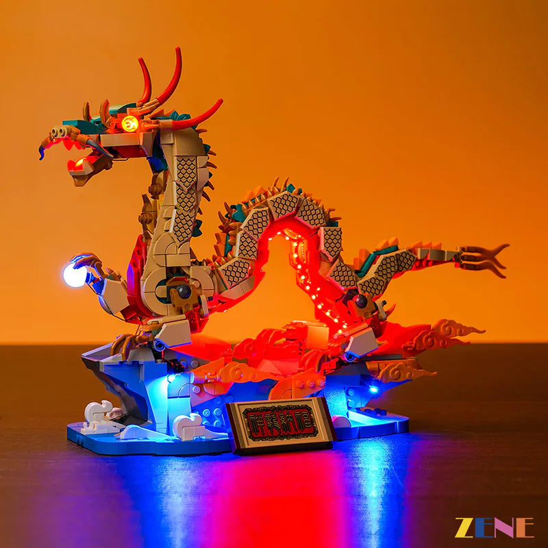 Kit de iluminación para LEGO Auspicious Dragon n.° 80112