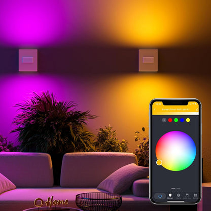 Lumary Smart Wall Sconce Light Up Down Wall Lamp Dimmable 18W 1600LM 2 PCS