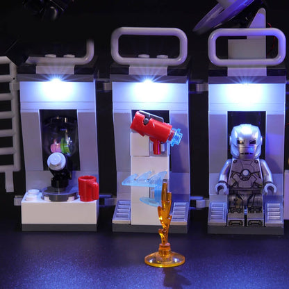 Kit de iluminación LEGO Tony Stark Armored Hall n.° 76125