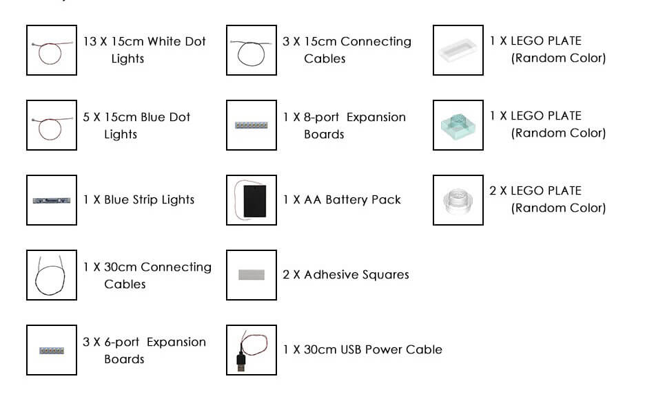 Kit de iluminación LEGO Tony Stark Armored Hall n.° 76125