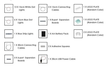 Kit de iluminación LEGO Tony Stark Armored Hall n.° 76125