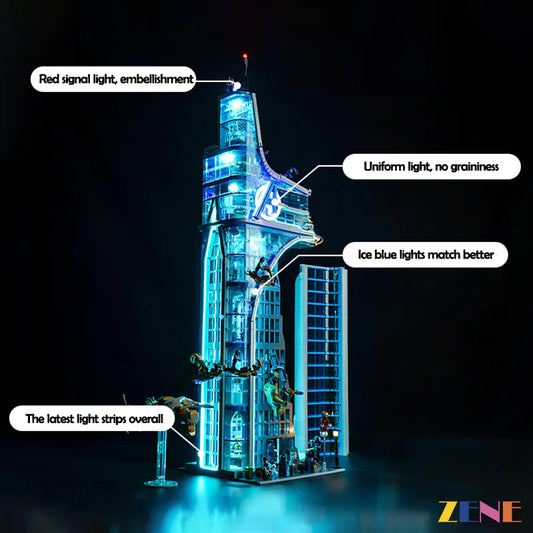 Kit de iluminación para la Torre LEGO Marvel Avengers n.° 76269 