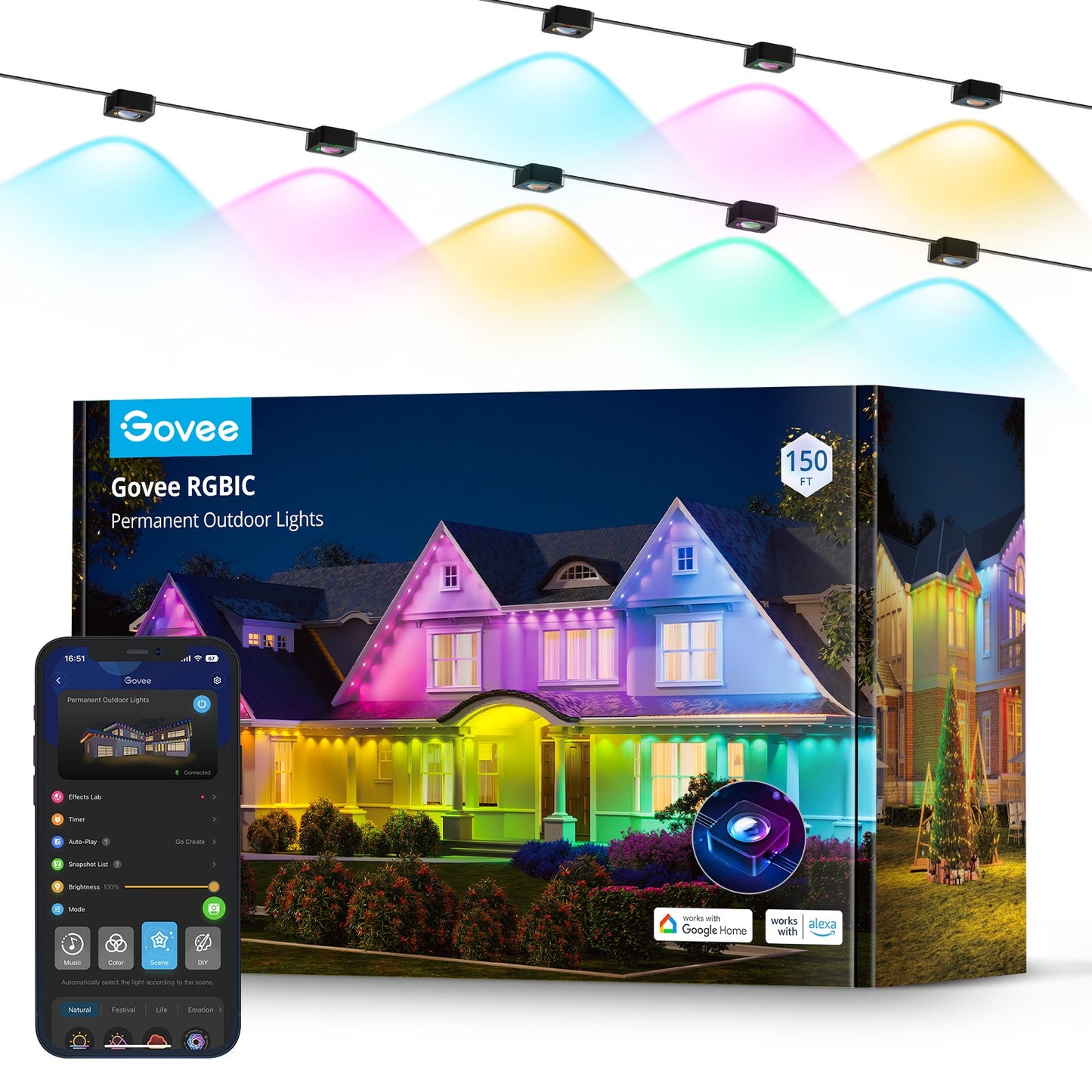 Refurbished Govee RGBIC LED Permanent Outdoor Lights