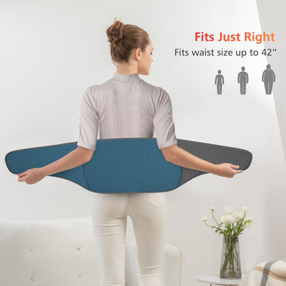 Comfier Heating Pad for Back Pain Relief, Waist Heated Wrap Belt, Fast Heating CF-6211