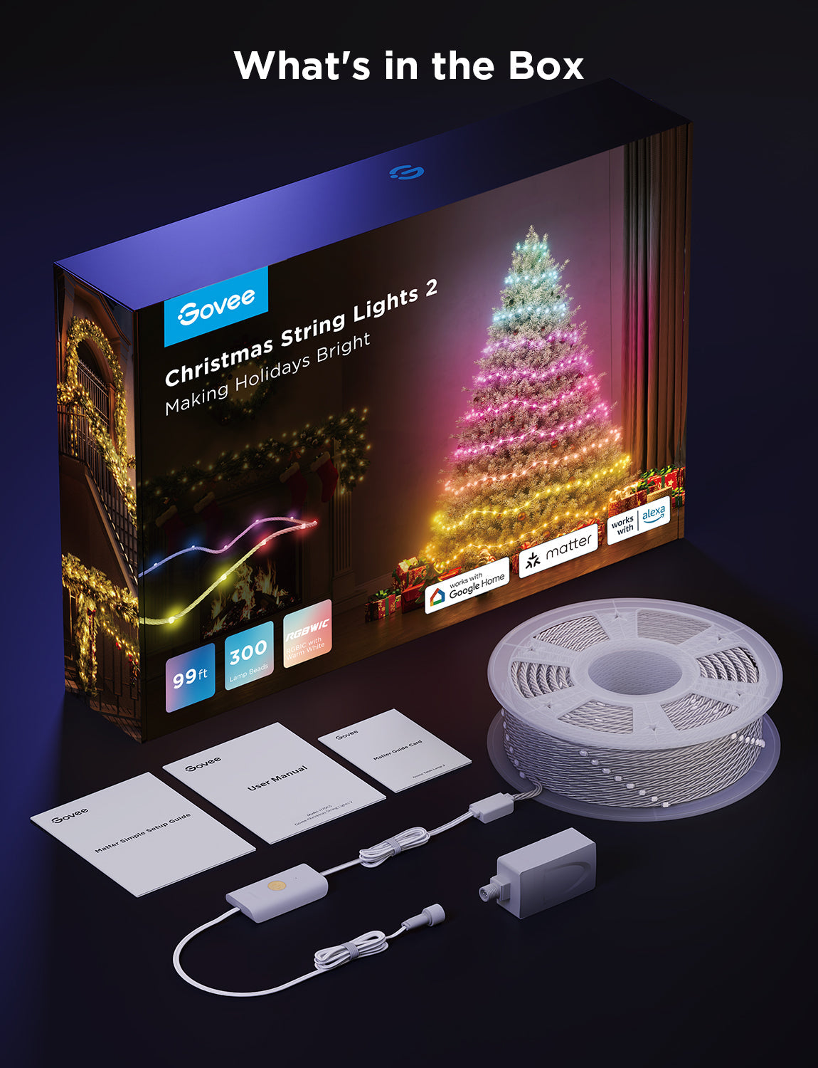 Refurbished Govee Christmas String Lights 2