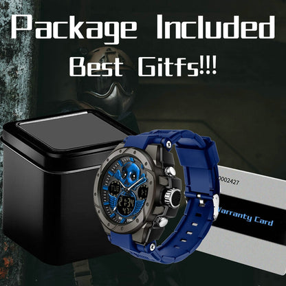 Findtime Skull Digital Watch for Men Unique Military Watches LED Backlight Waterproof Sport Outdoor