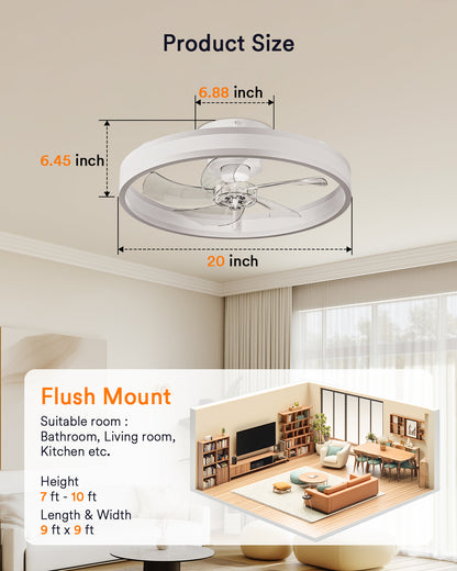 Lumary Smart Ceiling Fans with Lights