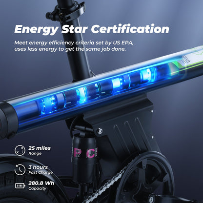 isinwheel U1 Folding Electric Bike for Adults and Teens
