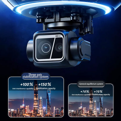 SMRC S840 PRO Titanium Gray 8K Drone 3-Axis Gimbal EIS Camera Intelligent Obstacle Avoidance 5G GPS Quadcopter with Screen Remote Control