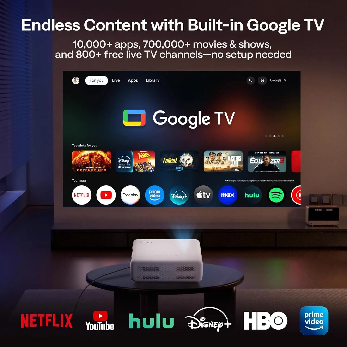 Aurzen EAZZE D1G Google TV Smart Projector