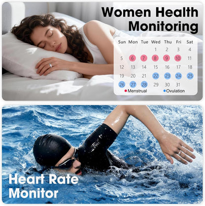 BKC × ZekNeo Enamel Craft Smart Ring,Fitness Tracker with Heart Rate, SpO2, Blood Pressure & Sleep Monitoring, IP68 Waterproof (No Subscription)