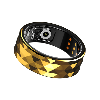 R12 Smart Rings for Men Women Fitness Ring Heart Rate Monitor Sleep Tracker Health Ring Pedometer Calories Step Counter IP68 Waterproof Fitness Tracker