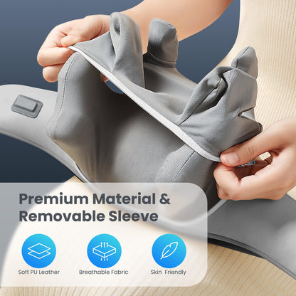Shiatsu Neck and Shoulder Massager, 4D Deep Kneading Cordless Neck and Back Massager with Heat and Vibration CF-6811EU
