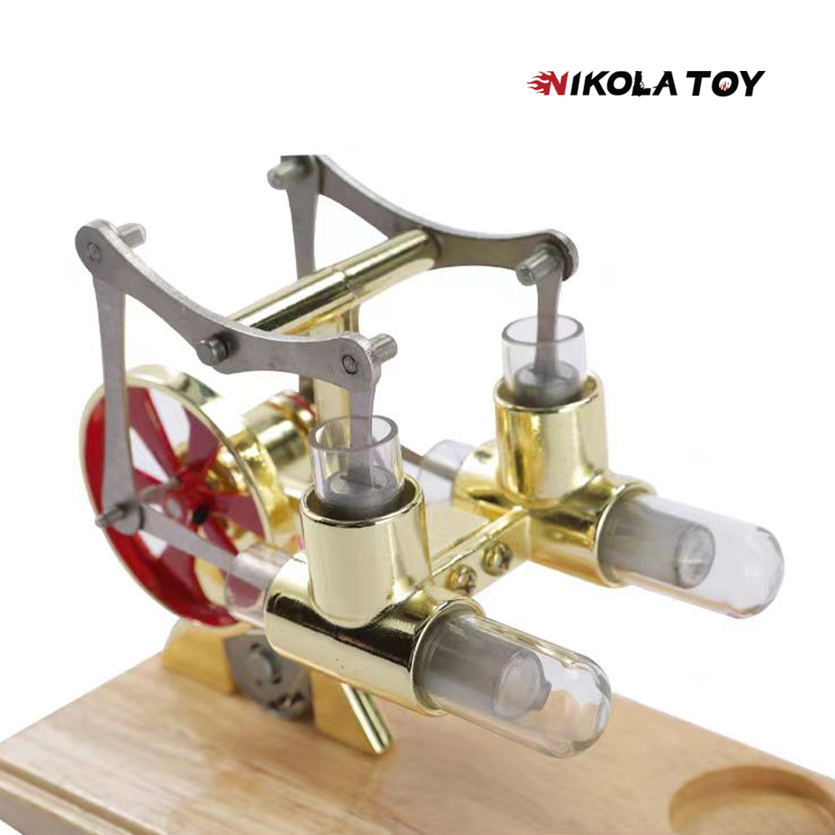 Bamboo Based Twin Cylinder Stirling Engine