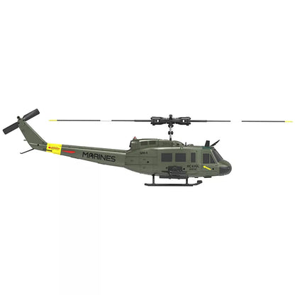 RCERA C032 UH-1 Huey RC Helicopter 6CH 1/48 6-axis Gyro Barometer Altitude Determination Optical Flow Positioning TOF Laser Radar Aerobatic Helicopter