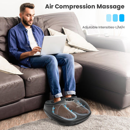 Comfier 2025 Upgraded Shiatsu Foot Massager Machine with Remote, Deep Kneading Feet Massager with Heat CF-5003RC
