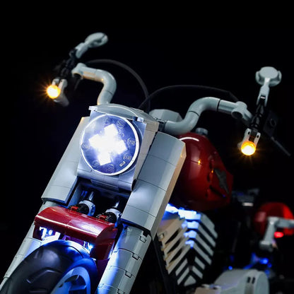 Kit de luces LEGO Harley-Davidson® Fat Boy® n.° 10269 (rueda azul)