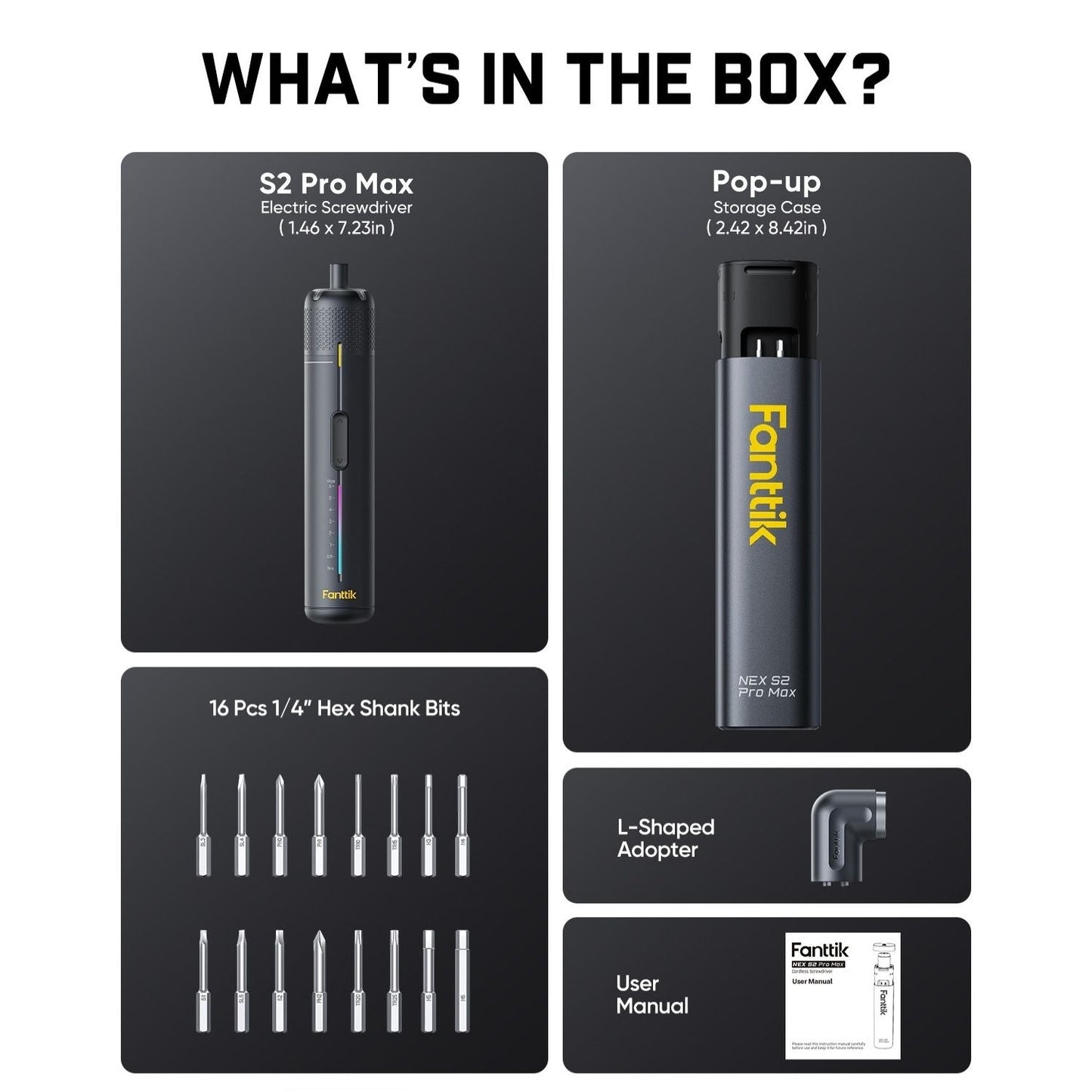 Fanttik S2 Pro Max Cordless Electric Screwdriver